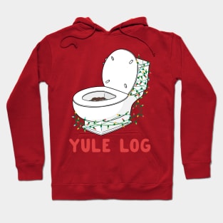 Christmas Yule Log Festive Holiday Toilet Floater Funny Hoodie